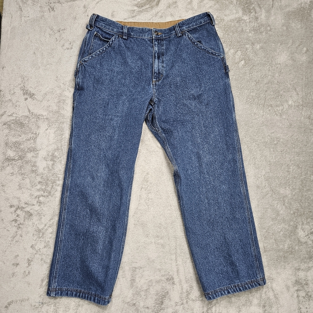 "Duluth Trading Men's Blue Denim Jeans 38x30 Work/Casual Pants - Great Condition